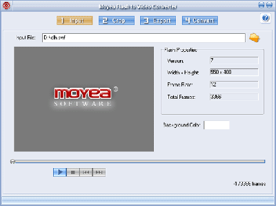 Screenshot of Flash to Video Converter