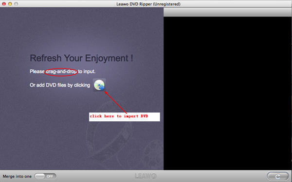 Import DVD for DVD Ripper for Mac