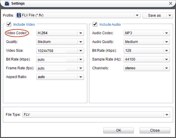 Set video parameters with Moyea DVD4Web Converter