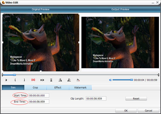 Video Converter can help you trim the video