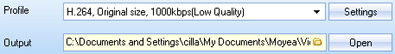 Settings for Conversion Settings for Conversion