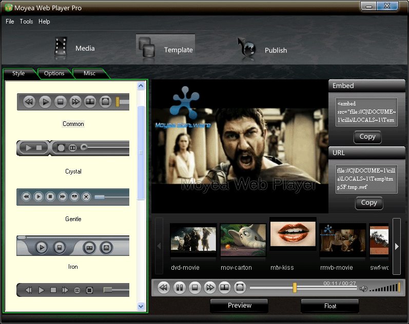 Moyea Web Player pro